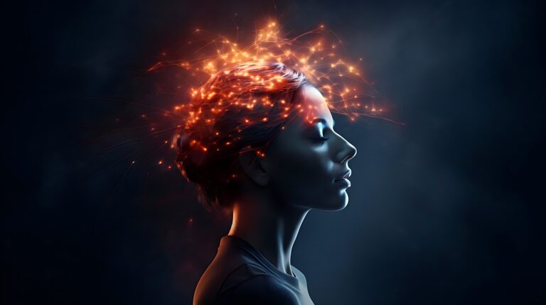 Woman developing her emotional intelligence. Concept exploring the mind, self-discovery, introspection, thinking process. Discover what emotional intelligence (EQ) is and why it’s essential for workplace success. Learn how to build self-awareness, manage emotions, and foster stronger professional relationships through practical strategies and training from Frontline Training Solutions.