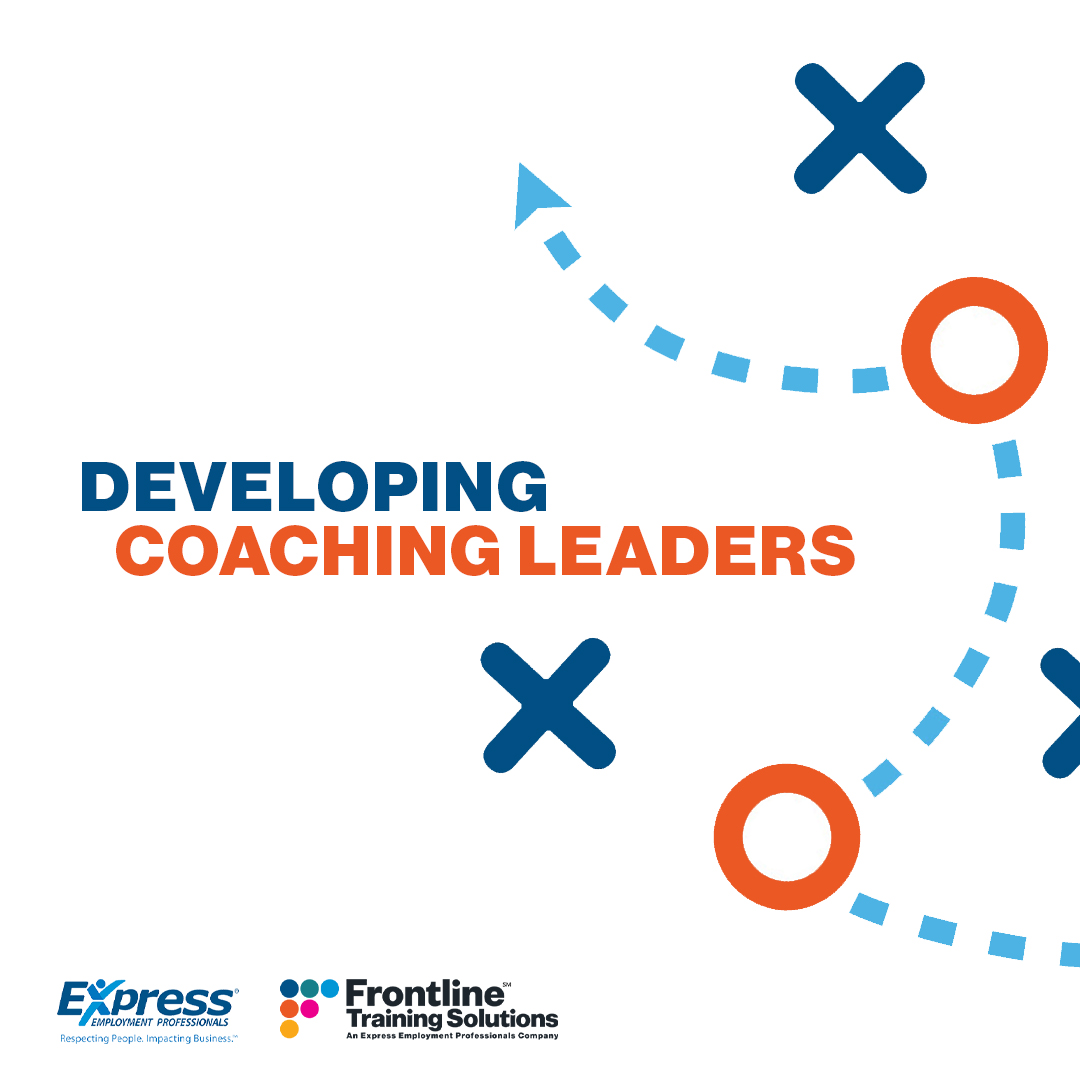 Developing Coaching Leaders graphic with football play route example